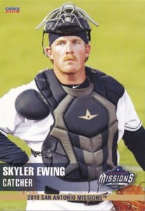 Skyler Ewing 2019 San Antonio Missions Choice Minor League Rookie Card 6 RC Rice