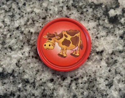 Fisher Price Barnyard 宾果游戏 1994 年替换装 1 红牛硬币代币游戏 — 第 1/2 张图片