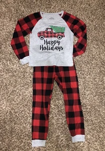 Boys Long Sleeve Christmas Pajama Set Kids 6T - Picture 1 of 2