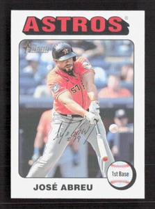 José Abreu 2024 Topps Heritage #220 Borde Blanco Paralelo - Imagen 1 de 2