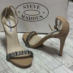 Steve Madden | Suzzana Embellished Stiletto High Heels | Natural | 8.5 - Picture 1 of 10