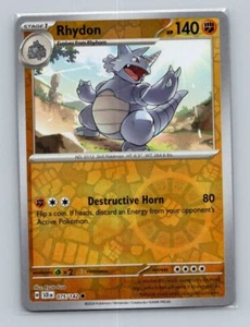 1x Rhydon [Reverse Holo] #75 Pokemon Stellar Crown - Pokemon NM - Picture 1 of 2