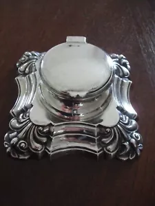 Ornate Antique Silver Hallmarked Inkwell By James Dixon & Sons Sheffield 1913 - Picture 1 of 18