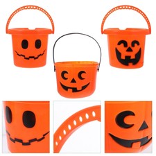 3pcs Plastic Snack Contenitori di snack Trick Treat Secchi