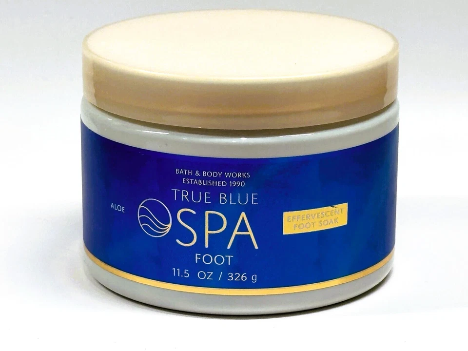 BATH AND BODY WORKS TRUE BLUE SPA FOOT EFFERVESCENT FOOT SOAK 11.5 OZ NEW - Image 1 of 1