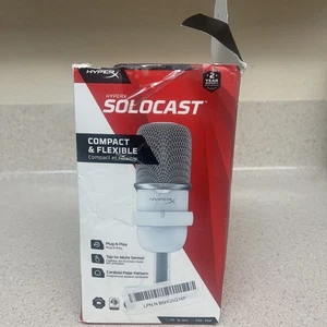HyperX SoloCast, kardioid, USB, profesjonalny mikrofon strumieniowy, biały - Zdjęcie 1 z 9