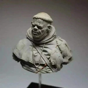 1/10 BUST 65mm Resin Model Kit Medieval Monk of the Middle Ages Unpainted - Picture 1 of 2
