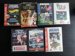 LOT of  7 (SEGA Genesis) Games - Some CIB - CLEANED/AUTHENTIC Read Description - Picture 1 of 22