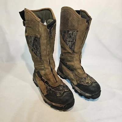 Cabelas Goretex Thinsulate Camo Hunting Boots 9.5 W #81-2161 Scentlok Zipper - Image 1 of 4
