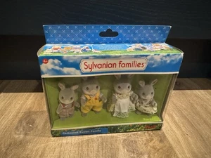 Sylvanian Families Cottontail Rabbit Family Animal Figures,Flair Vintage,UNUSED - Picture 1 of 4