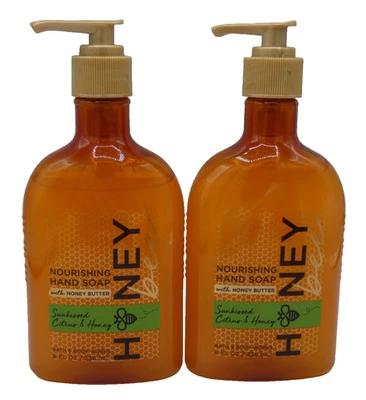 BATH & BODY WORKS Sunwashed Citrus & Honey NOURISHING HAND SOAP (2 PACK) HTF - Image 1 of 4