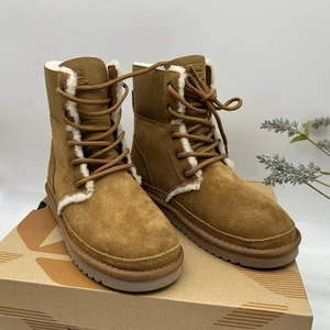 Koolaburra by UGG Women's Advay lace up Tall Boot in chestnut suede size 6 NEW - Picture 1 of 5