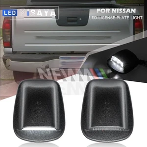 2x White LED License Plate Light For Nissan Frontier 1998-2004 Xterra 1994-2004 - Picture 1 of 13