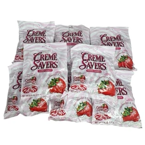 (8) Cream Savers Strawberries & Cream 6.25 Ounce Bag Individually Wrap BB 11/25 - Picture 1 of 2
