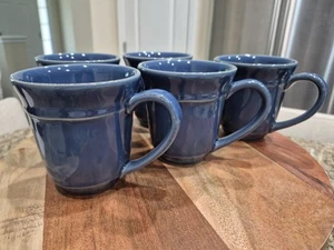 (5) Pottery Barn Cambria Ocean Blue Mugs - Picture 1 of 6