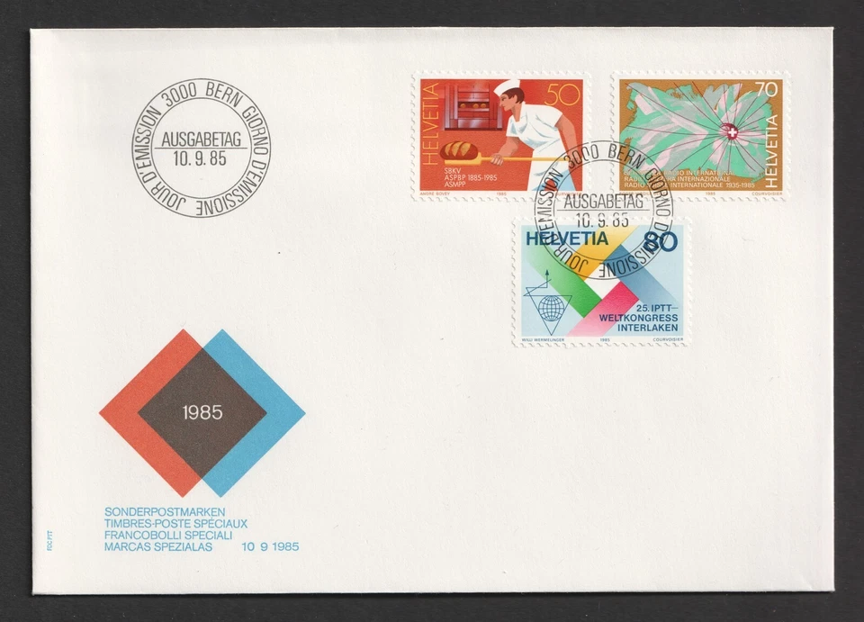 1985 Switzerland Publicity FDC. Bern First Day Cover - Image 1 of 1
