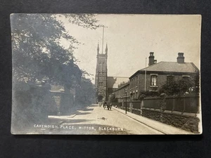 Cavendish Place Witton Blackburn Lancashire Real Photo Postcard P58 - Imagen 1 de 2