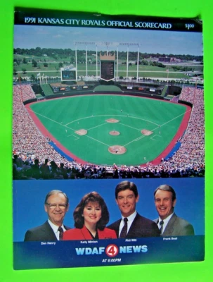 1991 MLB  Program  New York Yankees vs. Kansas City Royals - Image 1 of 4