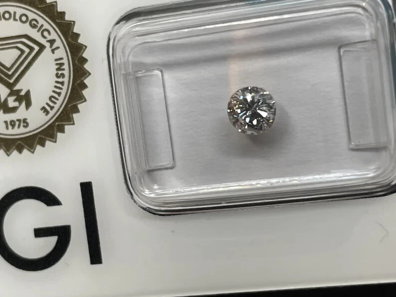 diamond jewelry 2 CT IGI Certified CVD Lab Grown Diamond Round Cut LAB LOOSE - Image 1 of 4