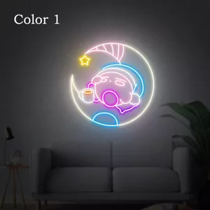 Kirby Neon Sign, Gaming Room Decor, Anime Neon Sign,Birthday Gift Led Neon Light - Picture 1 of 5