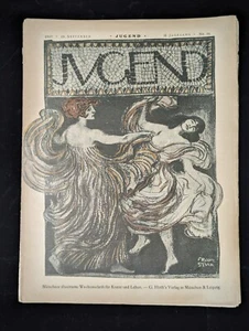 1897 JUGEND "Youth" Magazine September 18 Nr.38 German Art Nouveau Illustrated - Picture 1 of 8