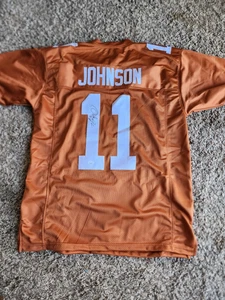 Signed Derrick Johnson UT custom jersey - Picture 1 of 2