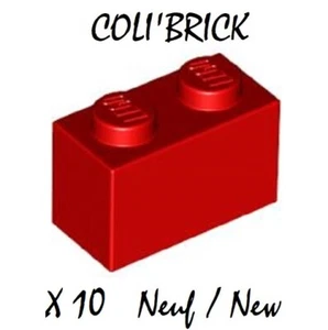 Lego 3004 - 10x Briques / Brick 1x2 - Rouge / Red - 93792 - New Neuf - Foto 1 di 1