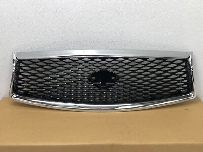 NEW 14 15 16 17 Infiniti Q50 Midnight Black Grille W/O Camera OEM - Image 1 of 4