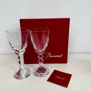 Baccarat Vega Fortissimo Crystal Wine Glass clear 2set With box - Picture 1 of 5