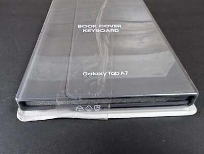 Samsung Galaxy Tab A7 Book Cover Keyboard, Gray EF-DT500UJEGUJ - Image 1 of 4