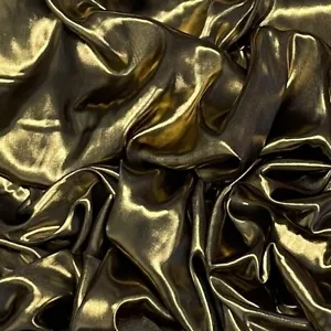 Halloween Decorations Satin Fabric Shimmer Gothic Dress Costumes 60” GOLD/BLACK - Picture 1 of 3