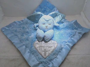 Baby Security Blanket Lovey "Thank Heaven for Little Boys" 12" - Picture 1 of 5