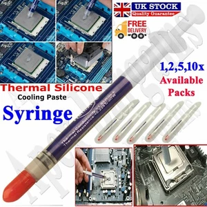 1/2/20x Silicone Thermal Heatsink Processor CPU Cooling Paste Grease Syringe LOT - Picture 1 of 24