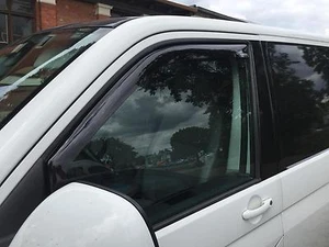ADECUADO PARA VW T5 BUS 03-14 DEFLECTOR DE VIENTO NEGRO CLIMAIR MULTIVAN TRANSPORTER - Imagen 1 de 6