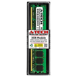 2GB DDR2-533 2Rx8 PC2-4200 1.8V DIMM (HP 393354-B21 Equivalent) Memory RAM - Picture 1 of 2