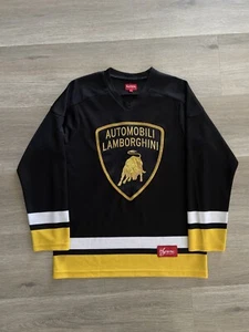 Supreme Automobili Lamborghini Hockey Jersey SS20 Black Size Medium Top - Picture 1 of 7
