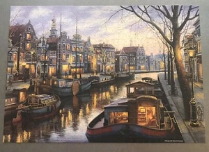 Canal Life Evgeny Lushpin Reflections Foil Accent Complete 750 Pc Jigsaw Puzzle - Picture 1 of 8