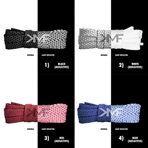 Cordones reflectantes planos de nido de abeja clásicos premium cordones reflectantes de luz 3M - Imagen 1 de 5