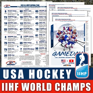 2025 USA HOCKEY IIHF World Championship Gold Medal - Program Game Notes 92 YEARS - Picture 1 of 5