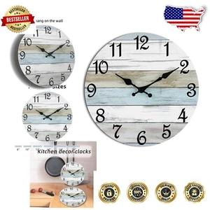 Battery Powered 18 Inch Silent Wall Clock - Perfect for Living Room and Kitchen - Picture 1 of 11