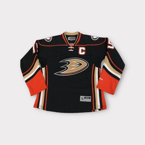 Black Reebok Anaheim Ducks Getzlaf Hockey Jersey Women's M Medium Cover