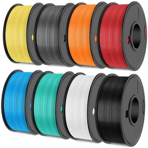 Filament d'imprimante 3D Multicolore Paquet PLA+ Filament 1.75mm 2kg 8 Packs ... - Afbeelding 1 van 7