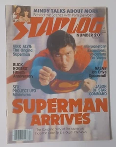 Starlog Magazine #20, O'Quinn Studios, Mar 1979, Christopher Reeve Cover - Imagen 1 de 9