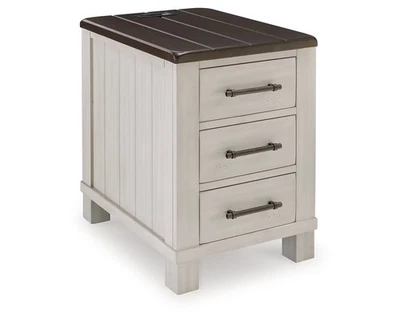 Столик прикроватный стул Signature Design от Ashley Darborn, серый и коричневый - Изображение 1 из 4