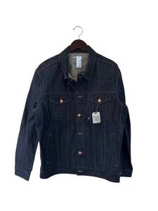 GAP japanese selvedge denim jean jacket mens size XL tall deadstock NWT 2010s - Picture 1 of 14