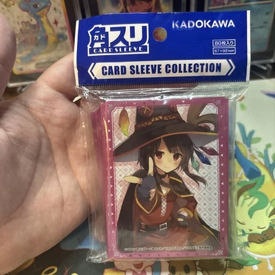 Kadokawa Card sleeve collection Konosuba Megumin sleeves 80 ct new sealed - Image 1 of 4