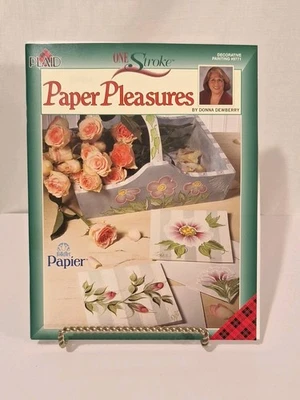Donna Dewberry One Stroke PAPER PLEASURES FOLKART Painting Book #9771 - Image 1 of 4