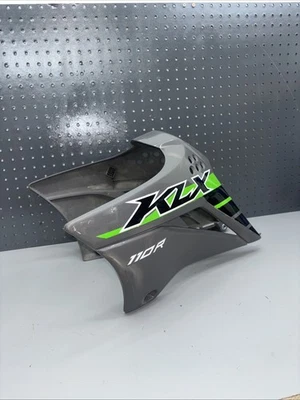2019 Kawasaki KLX110 KLX110L OEM Gas Tank Plastic Cover Shroud (10-25) Grey - Image 1 of 4