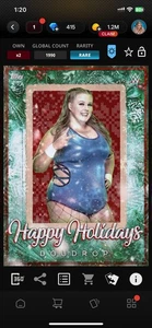 Topps Slam WWE *Digital* 2021 Happy Holidays Motion - Doudrop 1990cc - Picture 1 of 1