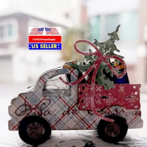 Lindo troquel cortador troqueles de corte de metal camión árbol de Navidad - Imagen 1 de 2